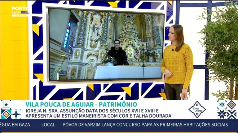 Reportagem do programa “Viver Aqui” do Porto Canal na Igreja Paroquial de Vreia de Jales